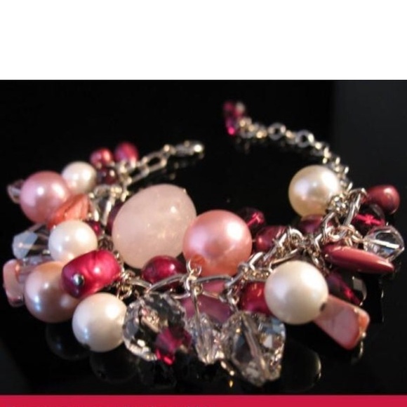 stunning mixed stone bubble bracelet© necklace 3 in 1 - Picture 2 of 6